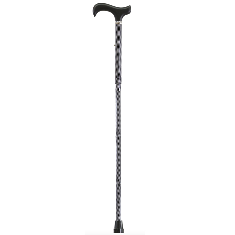 Adjustable Black Check Walking Stick WalkingSticks.co.uk