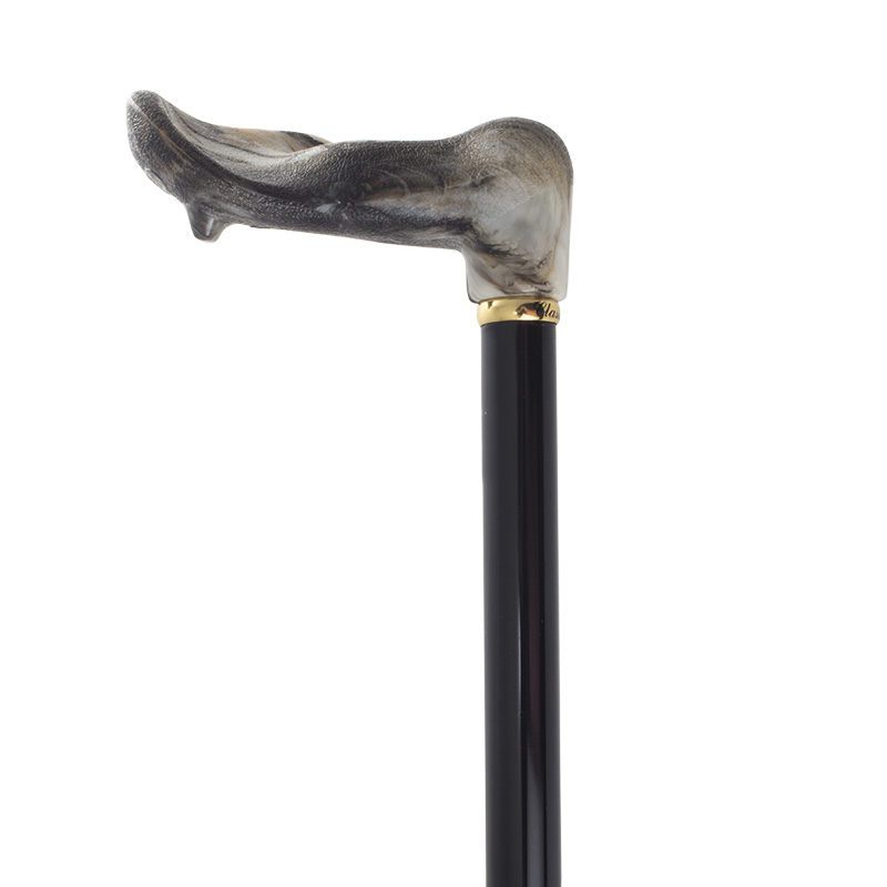 Left-Handed Moulded Orthopaedic Handle Walking Cane