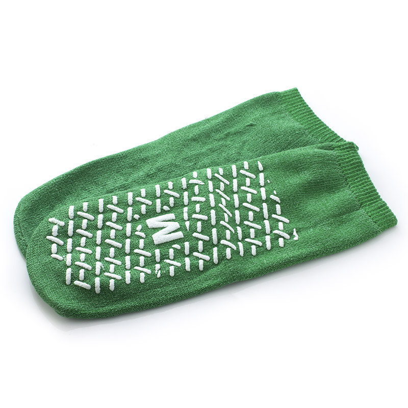 Medline Medium Green Non-Slip Socks - WalkingSticks.co.uk