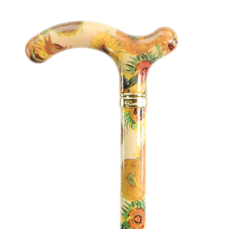 National Gallery Sunflowers by Van Gogh Petite Derby Adjustable Walking Stick