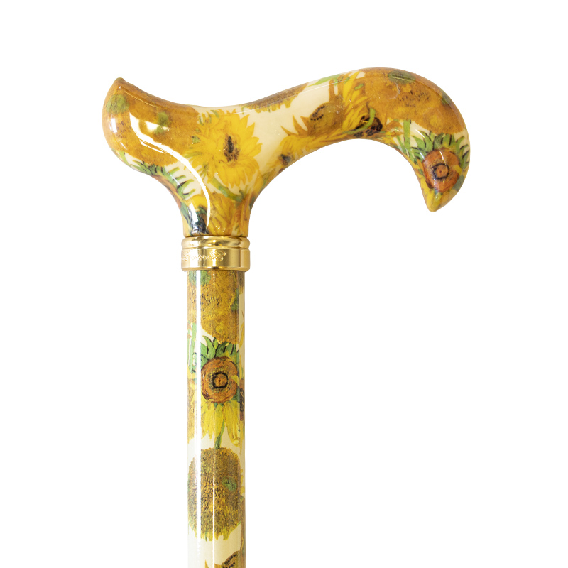 National Gallery Van Gogh Sunflowers Derby Adjustable Walking Stick