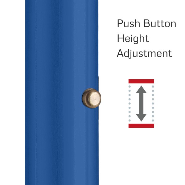 Push button height adjustment