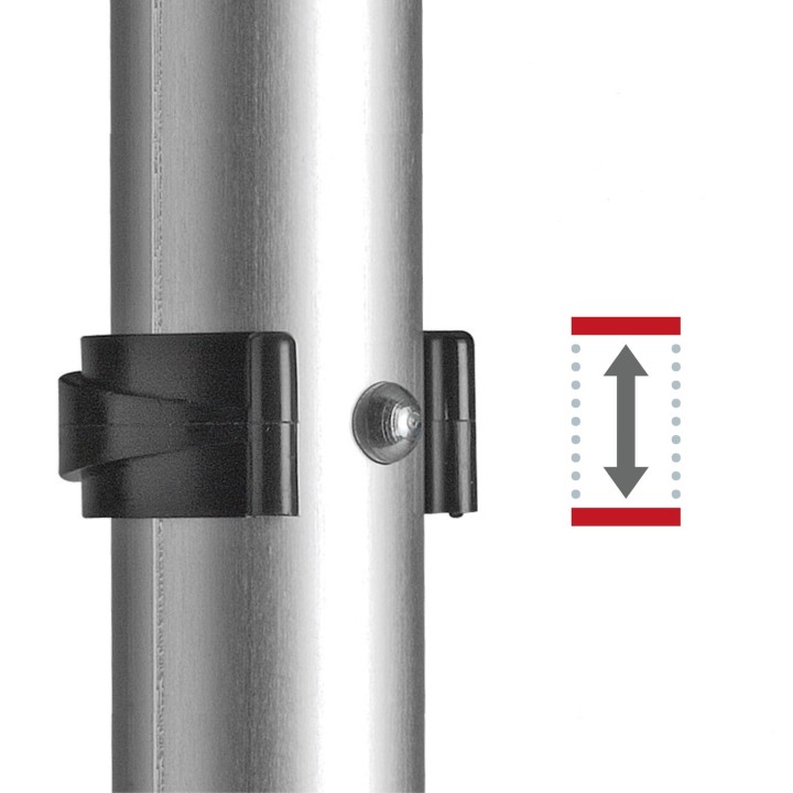 Height adjustability of the Ossenberg crutch