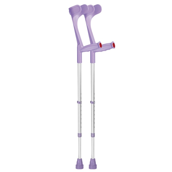 Ossenberg Open-Cuff Adjustable Lilac Crutches (Pair)