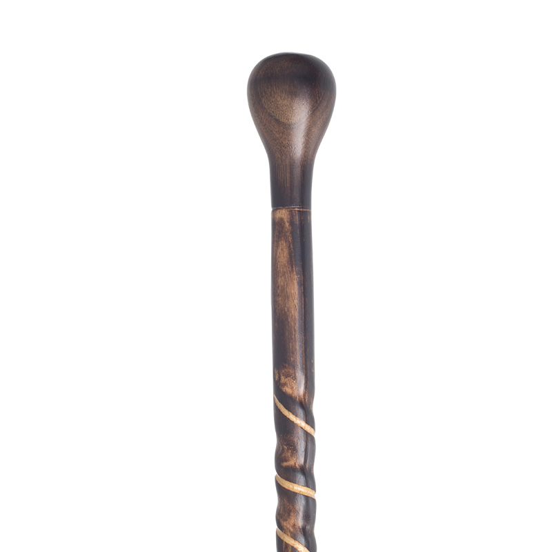 Spiral Knob Handle Twisted Beech Walking Stick WalkingSticks.co.uk