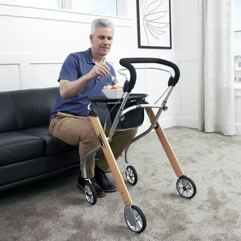 Mini Rollator Let's Go Indoor Folding Rollator - WalkingSticks.co.uk