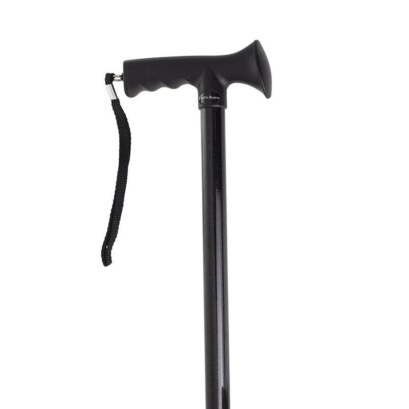 Adjustable Black Gel Handle Walking Stick WalkingSticks.co.uk Adjustable Black Gel Handle Walking Stick WalkingSticks.co.uk