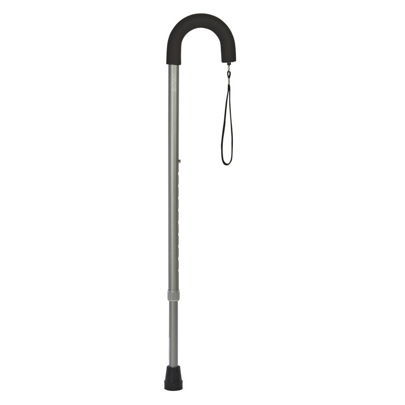 Ziggy Crook Handle Walking Cane (Silver) WalkingSticks.co.uk