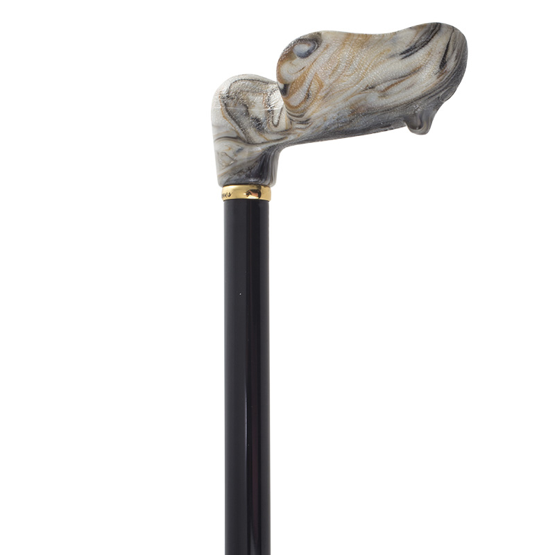 Left-Handed Moulded Orthopaedic Handle Walking Cane