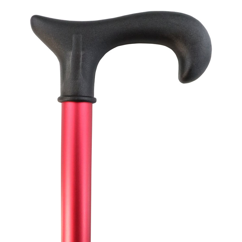 Run Stick Red Adjustable Derby Walking Stick (Red) - WalkingSticks.co.uk
