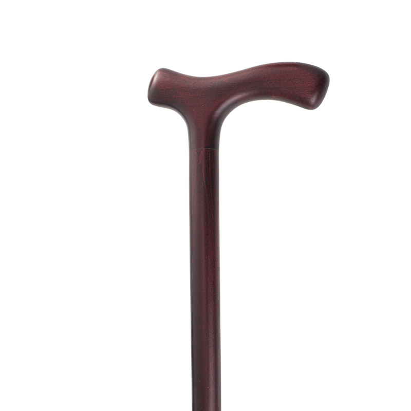Mahogany Crutch Handle Wooden Walking Stick