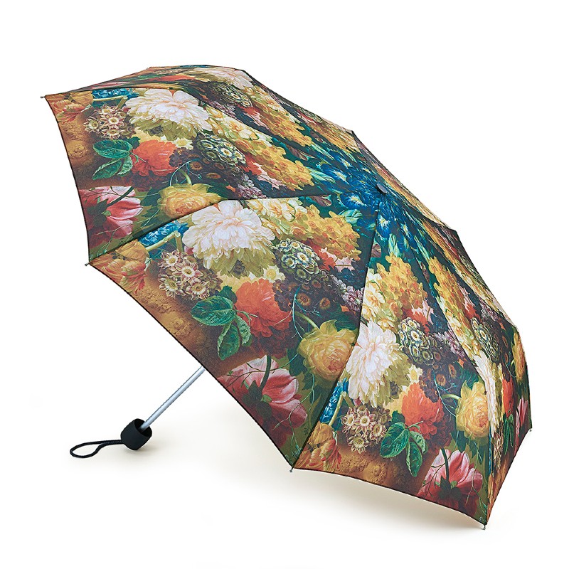 Fulton Minilite 2 National Gallery Foldable Umbrella (Flowers in a Vase by Van Brussel)