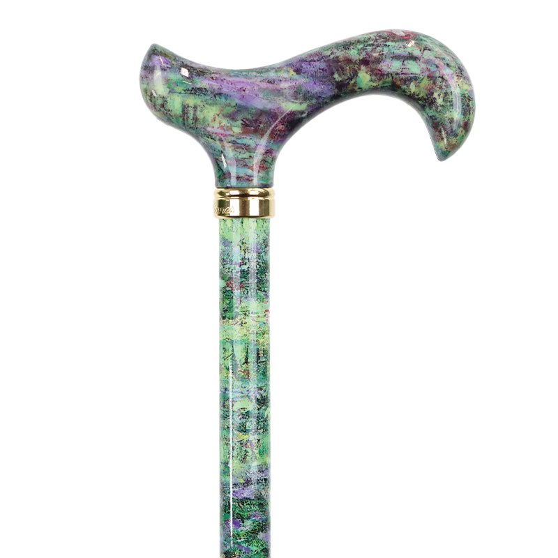 Folding Adjustable Derby Walking Stick, British Songbirds