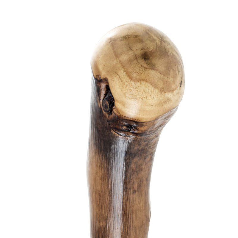 Natural Chestnut Knob Handle Wooden Walking Stick