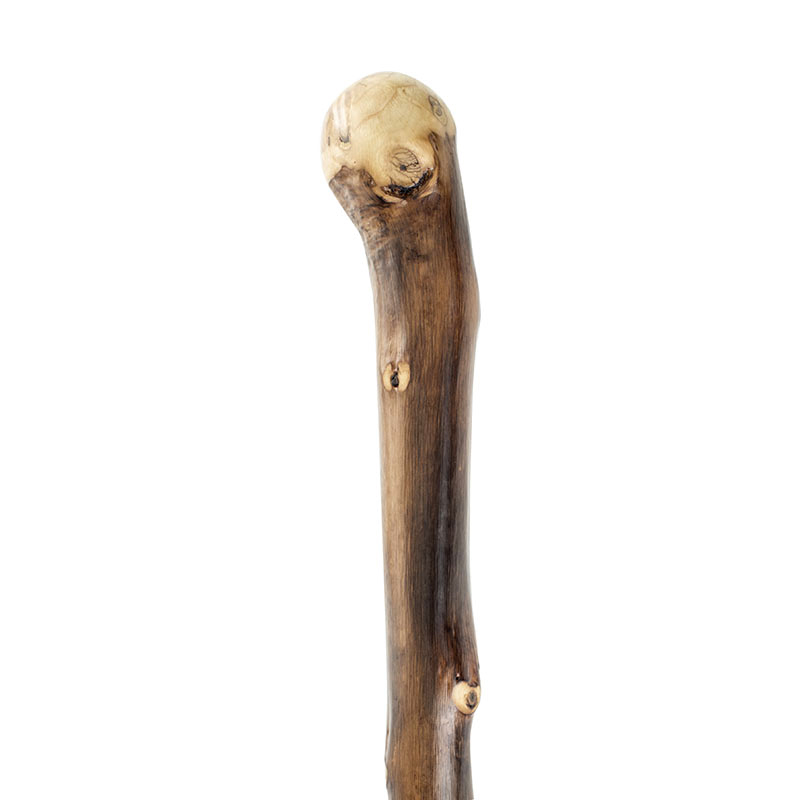 Natural Chestnut Knob Handle Wooden Walking Stick