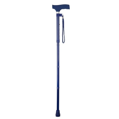 Navy Blue Adjustable Folding Stick