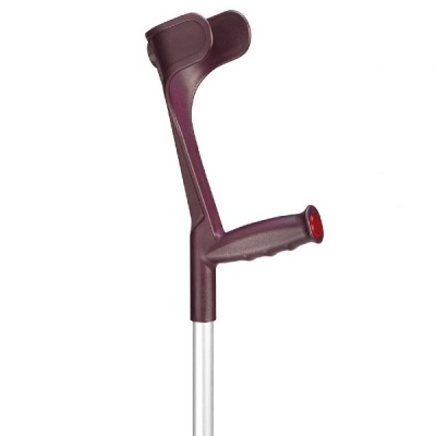 Ossenberg Open-Cuff Adjustable Aubergine Crutch