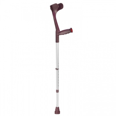 Ossenberg Open-Cuff Adjustable Aubergine Crutch