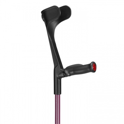 Ossenberg Open-Cuff Comfort-Grip Adjustable Aubergine Crutch (Right Hand)