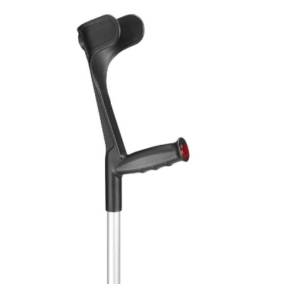 Ossenberg Open-Cuff Adjustable Black Crutch