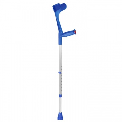 Ossenberg Open-Cuff Adjustable Blue Crutch