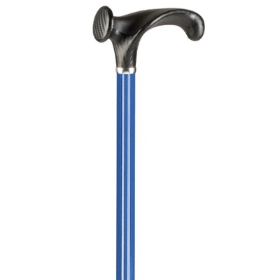 Ossenberg Crutch Handle Adjustable Blue Aluminium Walking Stick (Right Hand)