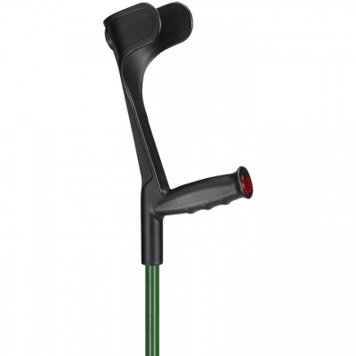 Ossenberg Open-Cuff Soft-Grip Adjustable British Racing Green Crutch