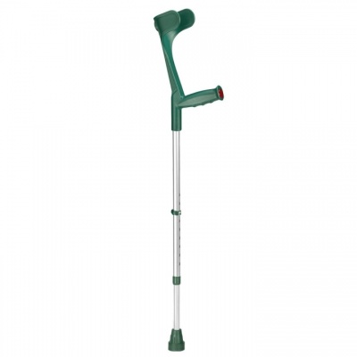 Ossenberg Open-Cuff Adjustable Green Crutch