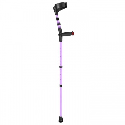Ossenberg Closed-Cuff Soft-Grip Double-Adjustable Lilac Crutch