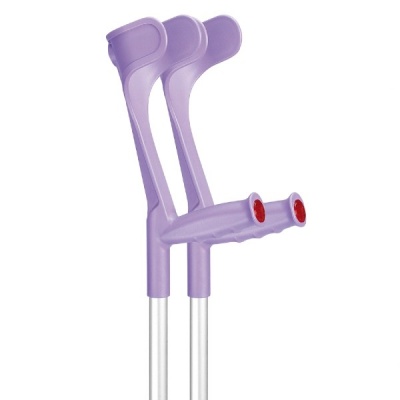 Ossenberg Open-Cuff Adjustable Lilac Crutches (Pair)