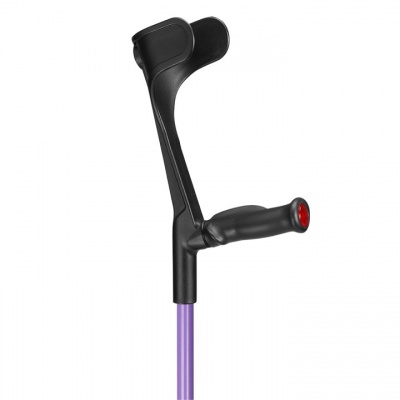 Ossenberg Open-Cuff Comfort-Grip Adjustable Lilac Crutch (Right Hand)