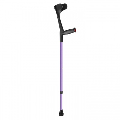 Ossenberg Open-Cuff Soft-Grip Adjustable Lilac Crutch