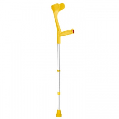 Ossenberg Open-Cuff Adjustable Yellow Crutch