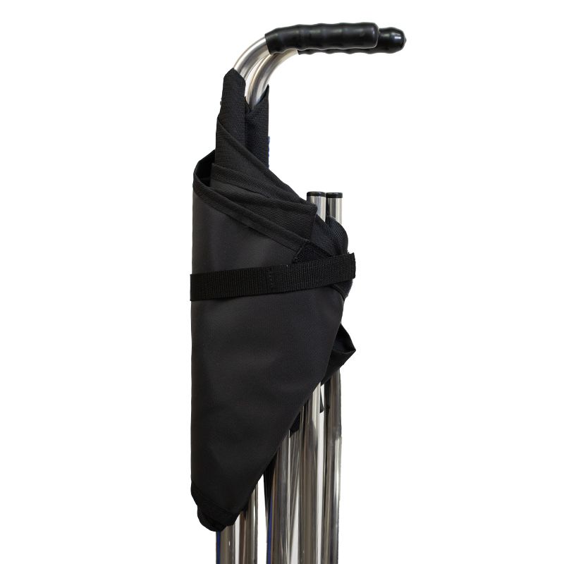 Out and About Black Folding Walking Seat Stick