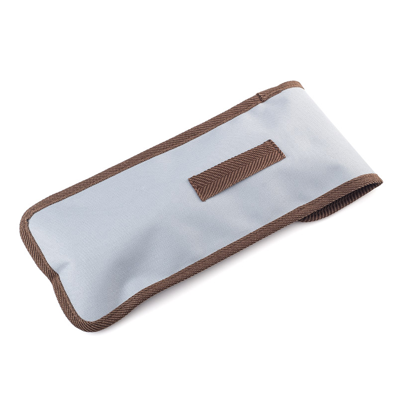 Pale Blue Wallet with Brown Trim for Folding Walking Sticks