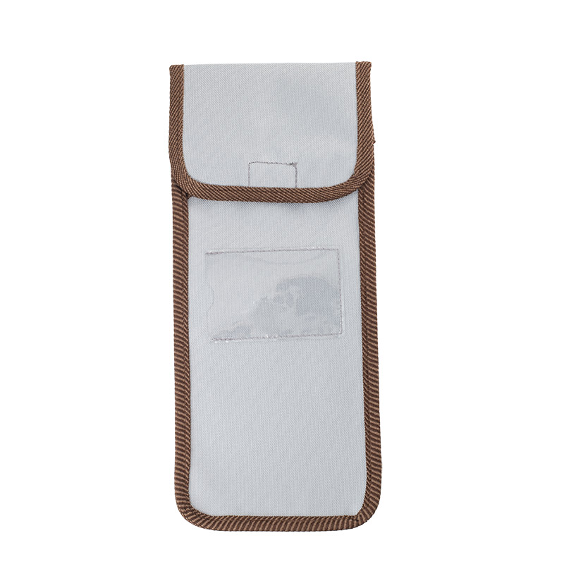 Pale Blue Wallet with Brown Trim for Folding Walking Sticks