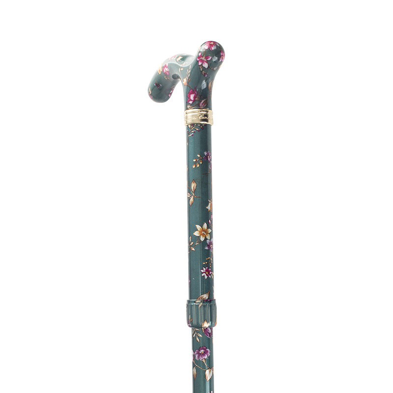 Green Floral Walking Sticks - WalkingSticks.co.uk