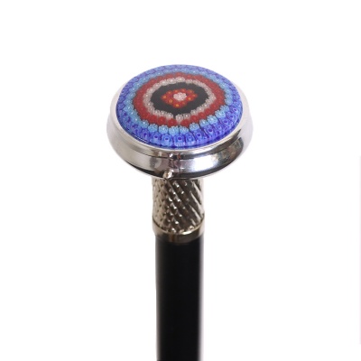 Pill Box Cane with Millefiori Murano Glass Lid