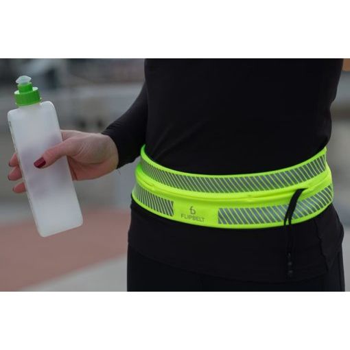 FlipBelt Reflective Neon Yellow Storage Belt
