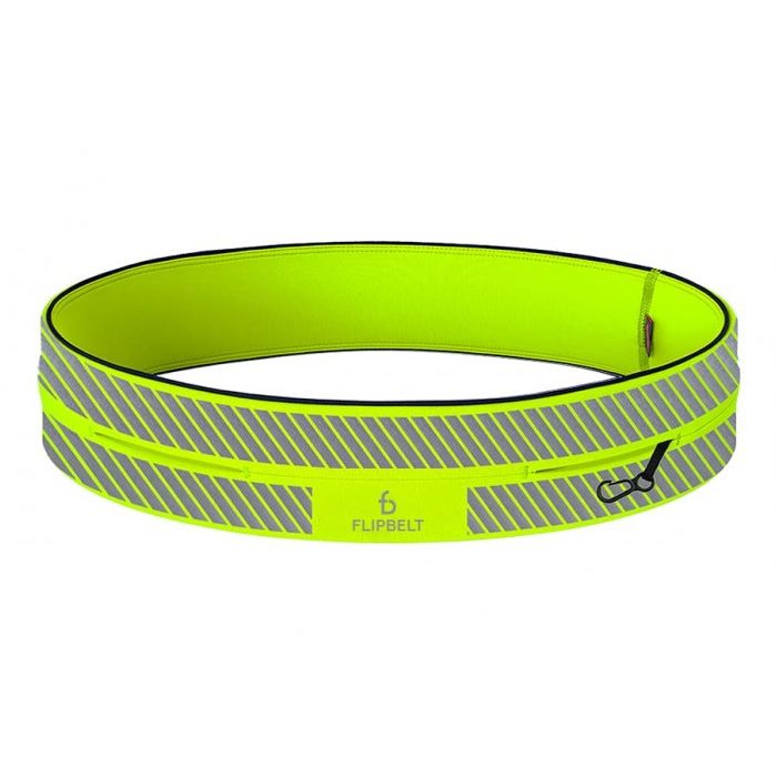 FlipBelt Reflective Neon Yellow Storage Belt