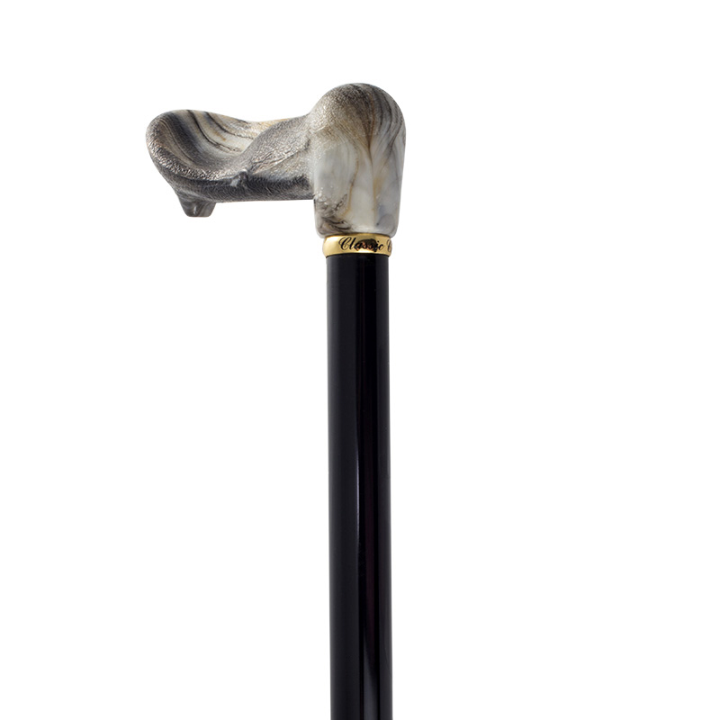 Right-Handed Moulded Orthopaedic Handle Walking Cane