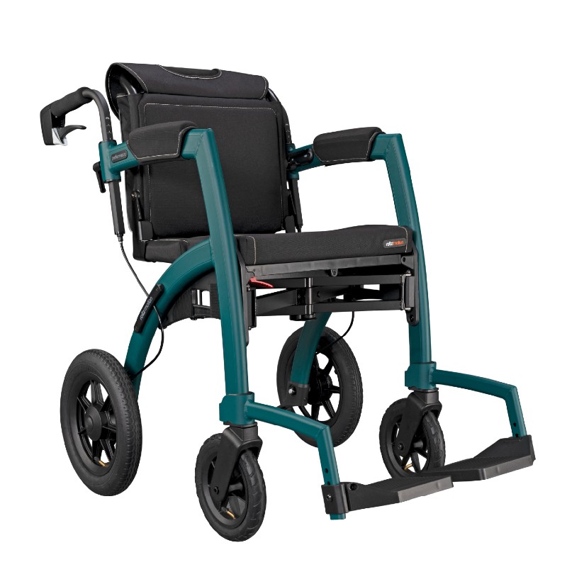 Rollz Motion Performance Jungle Green All-Terrain Wheelchair and Rollator