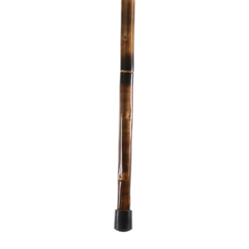 Scorched Chestnut Crook Handle Walking Stick