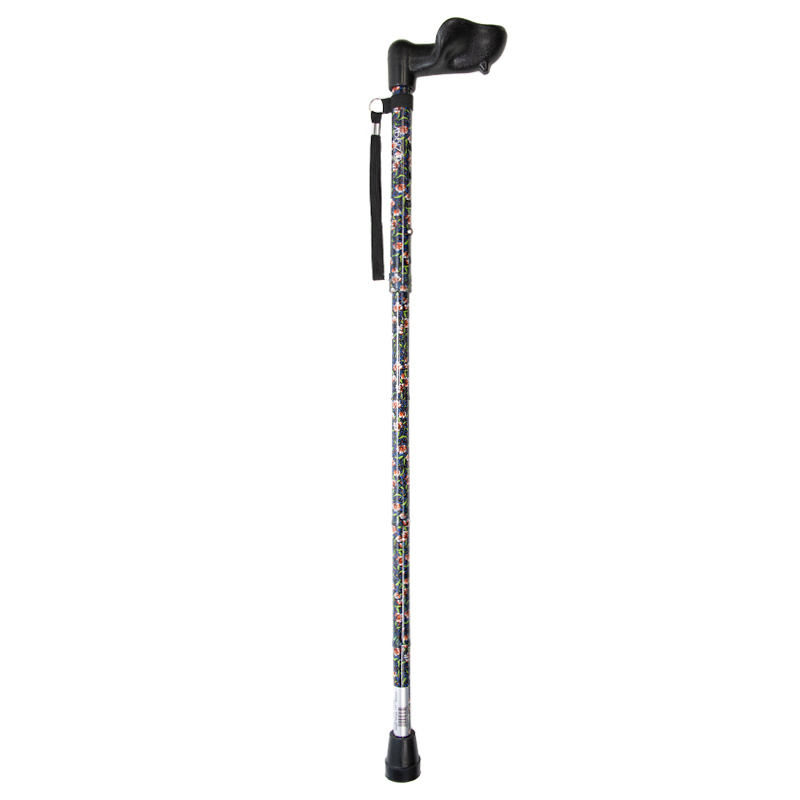 Short Height-Adjustable Folding Morris Anatomical Walking Stick