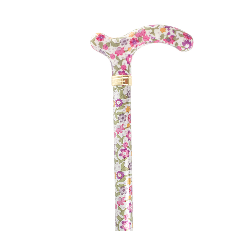 Slimline Extending Pink Floral Chelsea Cane