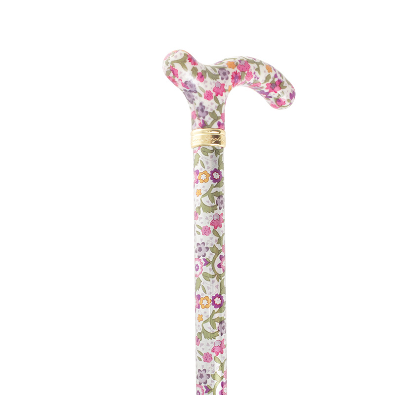 Slimline Extending Pink Floral Chelsea Cane