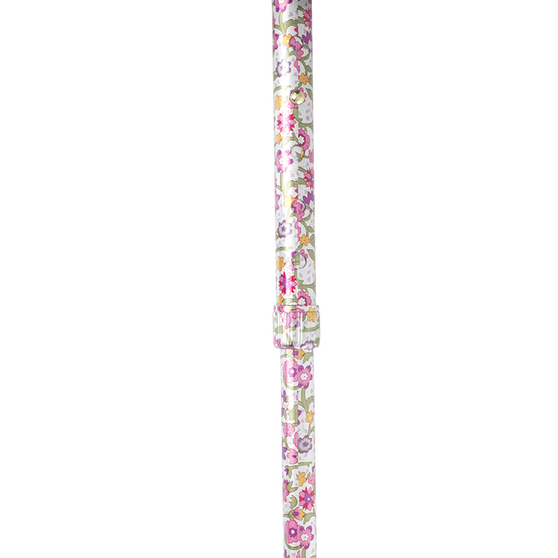 Slimline Extending Pink Floral Chelsea Cane