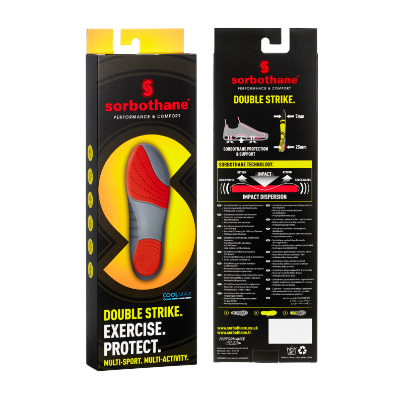 Sorbothane Shock Stopper Double Strike Insoles