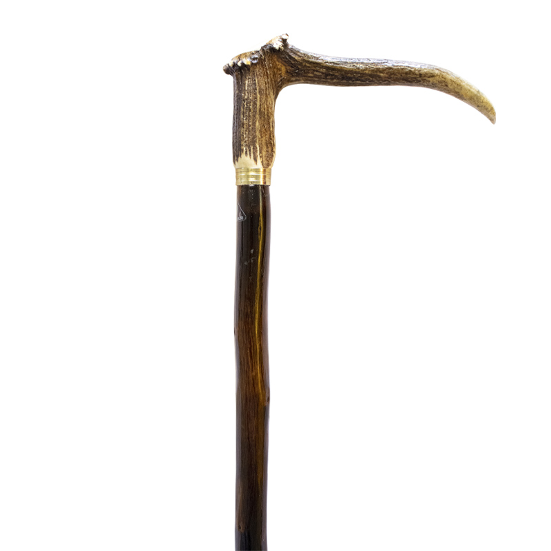 Staghorn Coronet Handle Walking Stick