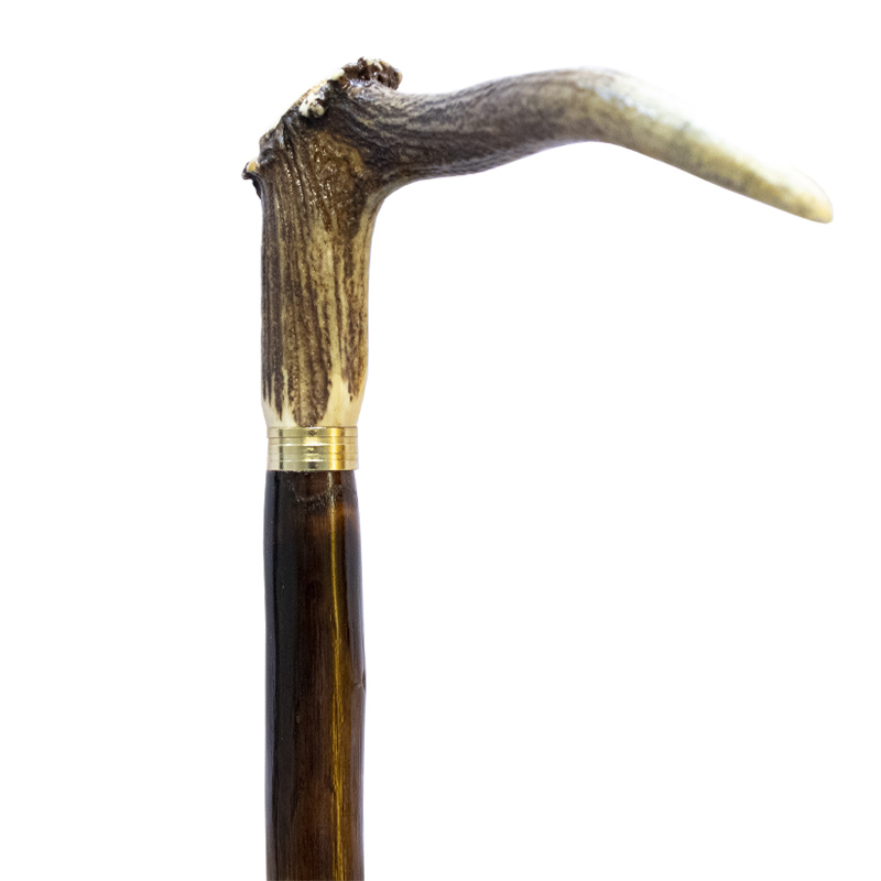 Staghorn Coronet Handle Walking Stick